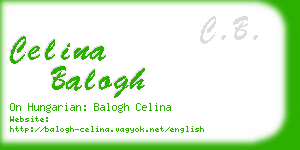 celina balogh business card
